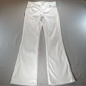 American Eagle Outfitters White Flare Jeans